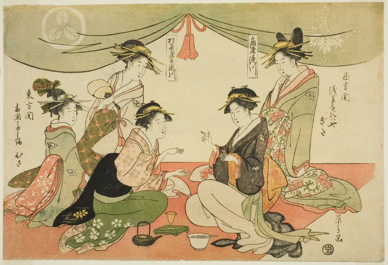 Naniwaya Vzbudil jsem nápad d Takashima Ohisa od Chobunsai Eishi