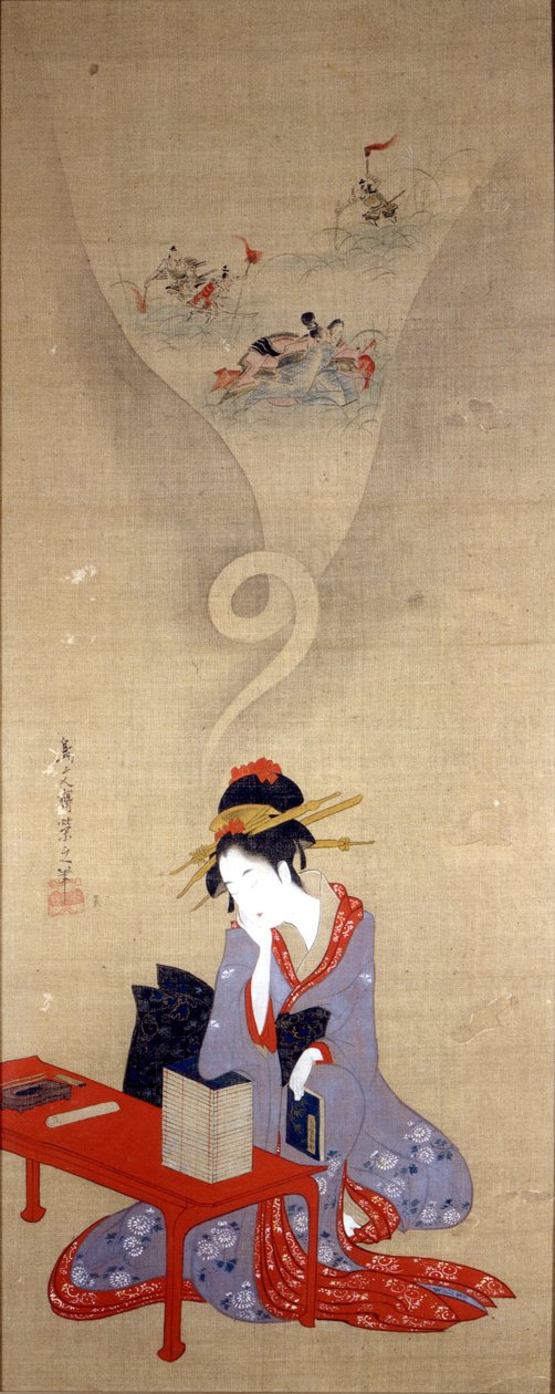 Oiran Tin Kim g. Rk anglickými novinami (1756-1815). Janov, Museo. od Chobunsai Eishi