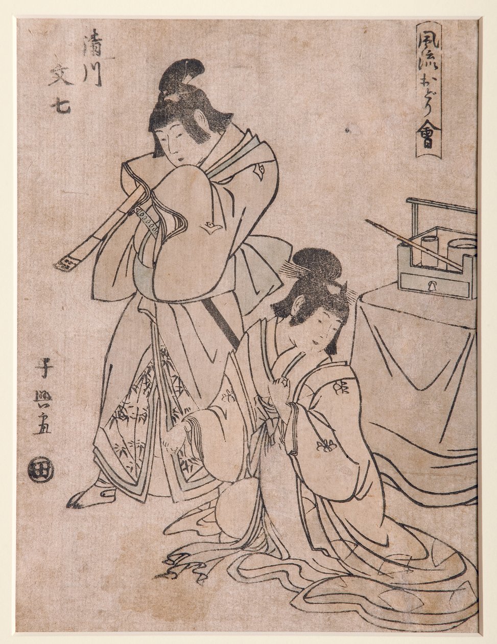 Kiyokawa Draft d Bunshichi, 1798-1800 (DBock) od Choki Eishusai