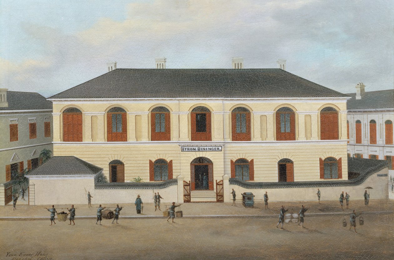 Dům Byrona Biningera (1826-1903), Šanghaj, kolem roku 1870 od Chow Qua