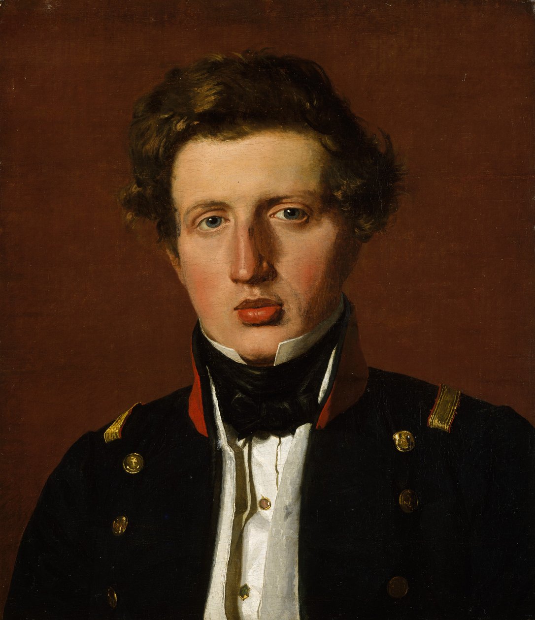 Valdemar Hjartvar Købke 1813-1893, bratr umělce, ca. 1838. od Christen Købke