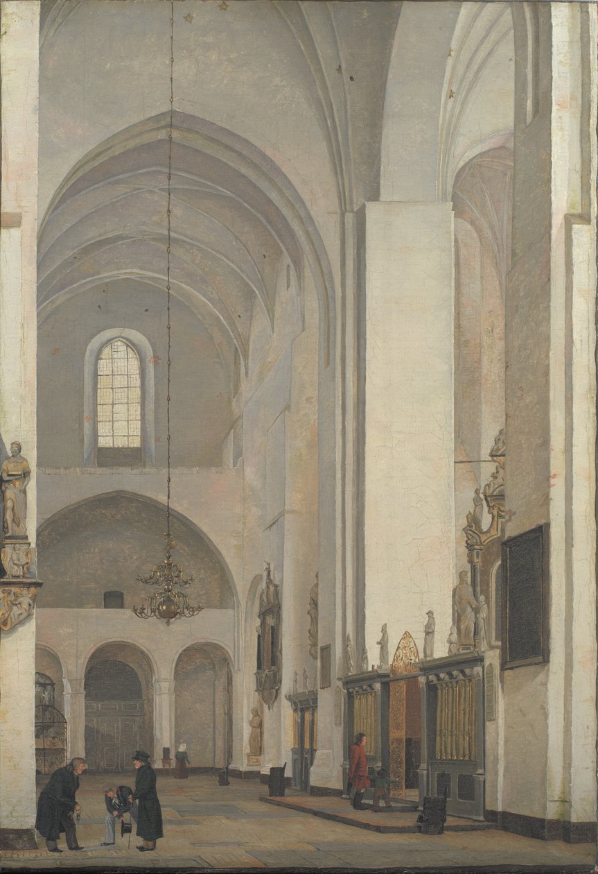 Příčná loď katedrály Århus od Christen Købke