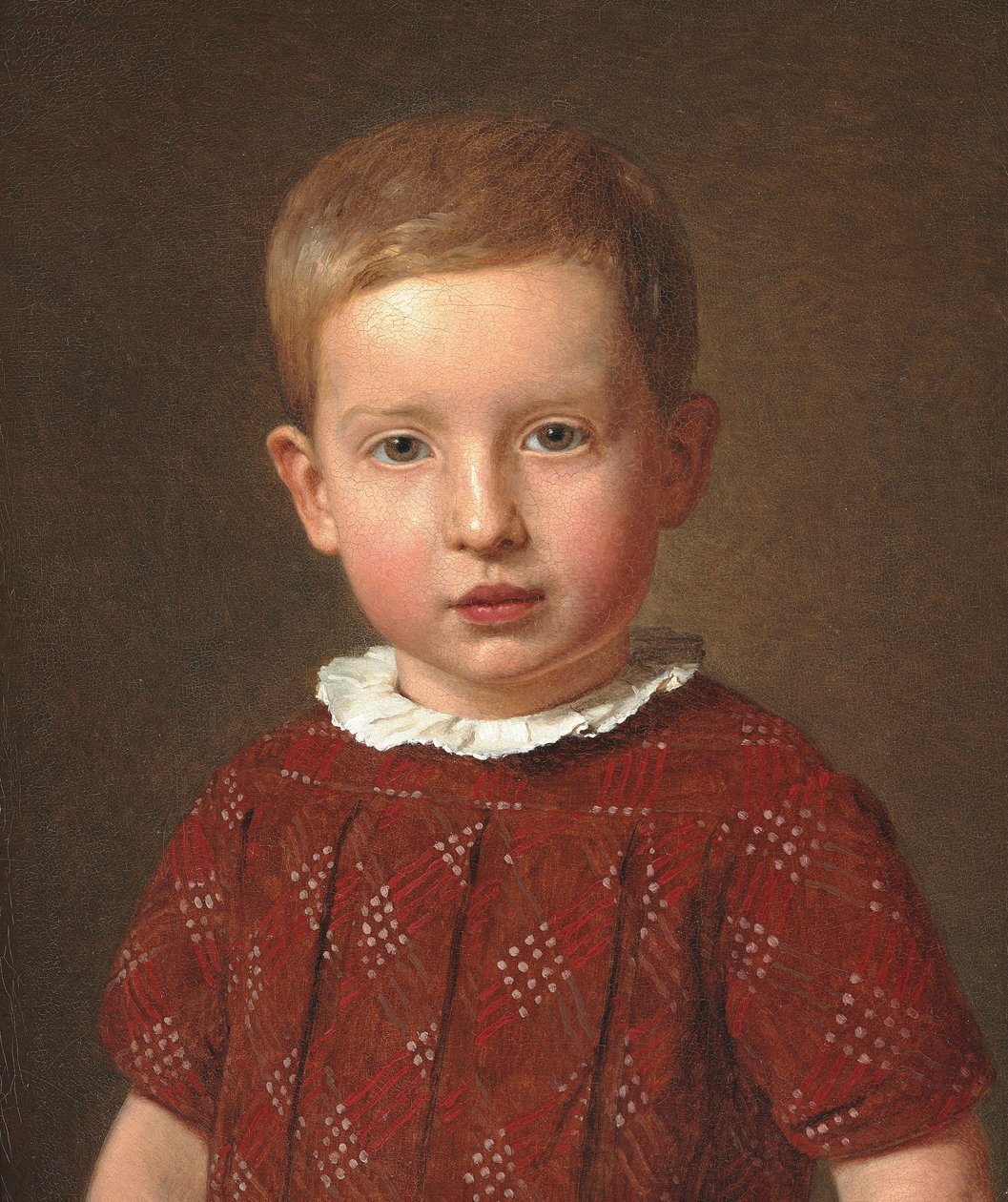 Johan Jacob Krohn jako dítě, 1846 od Christen Schjellerup Købke