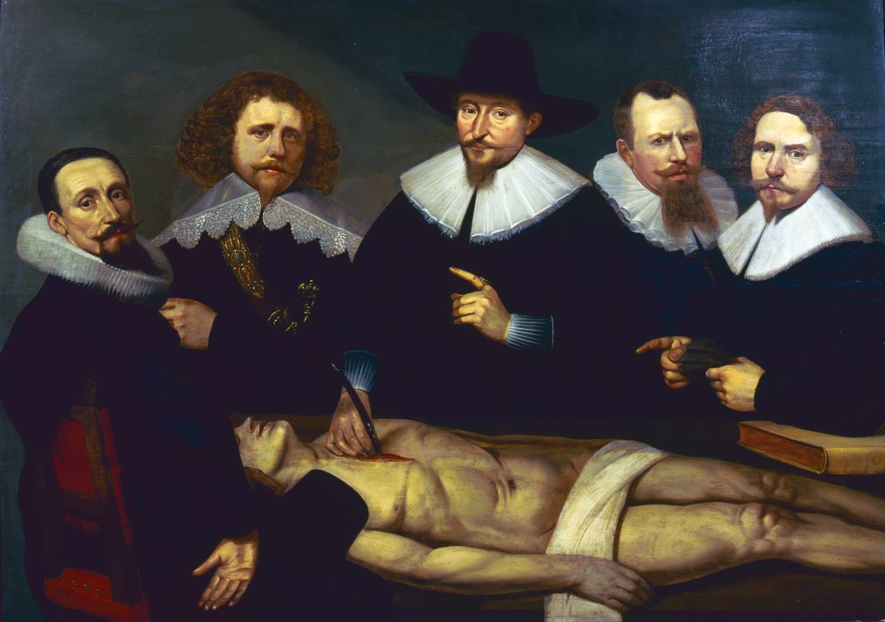 Lekce anatomie Dr. Zacheuse de Jager od Christiaan Coevershoff