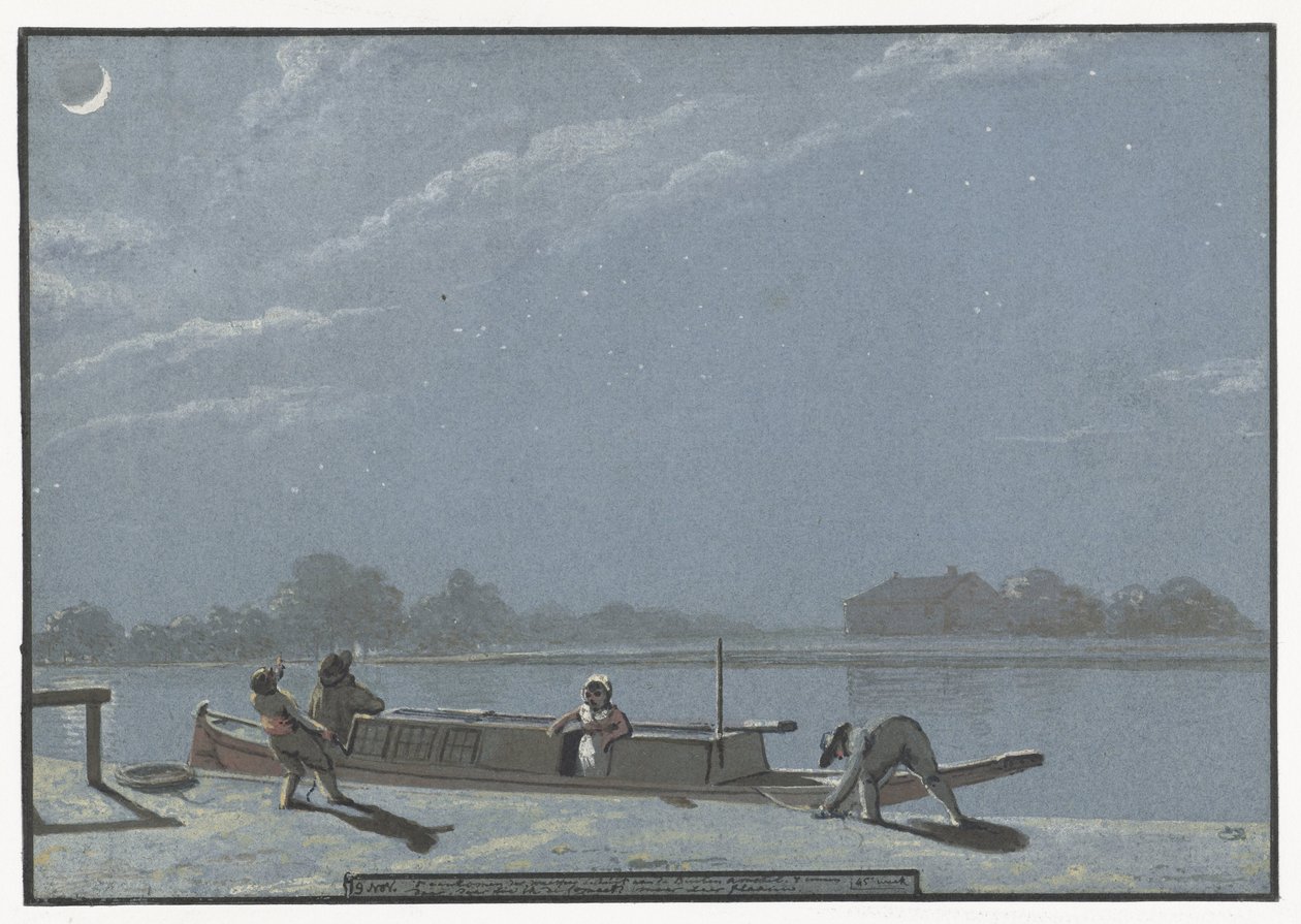 Příjezd sirotčího člunu na Buiten Amstel (deník, 19. listopadu) od Christiaan Andriessen