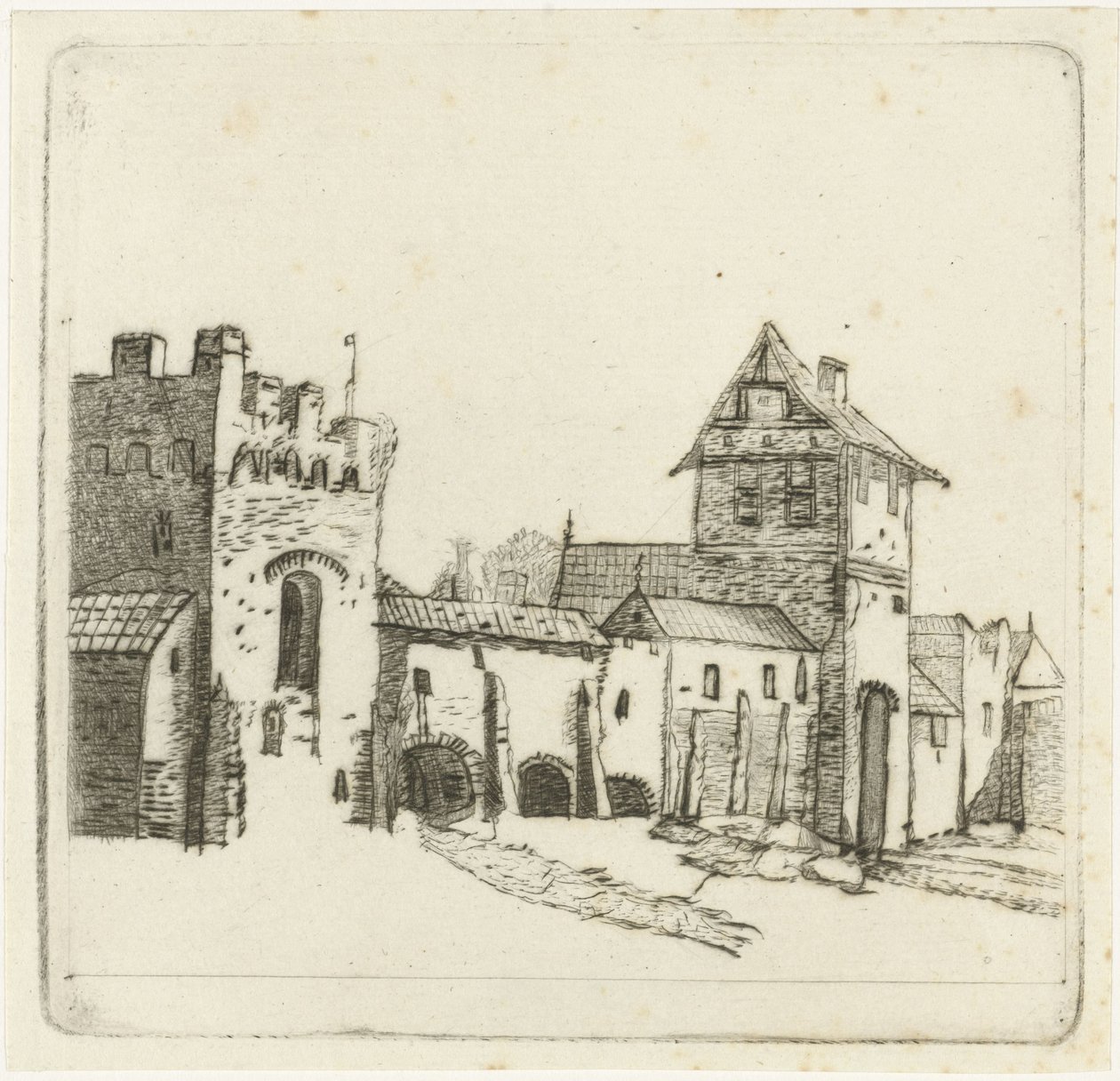 Městské hradby od Christiaan Friedrich Ruppe