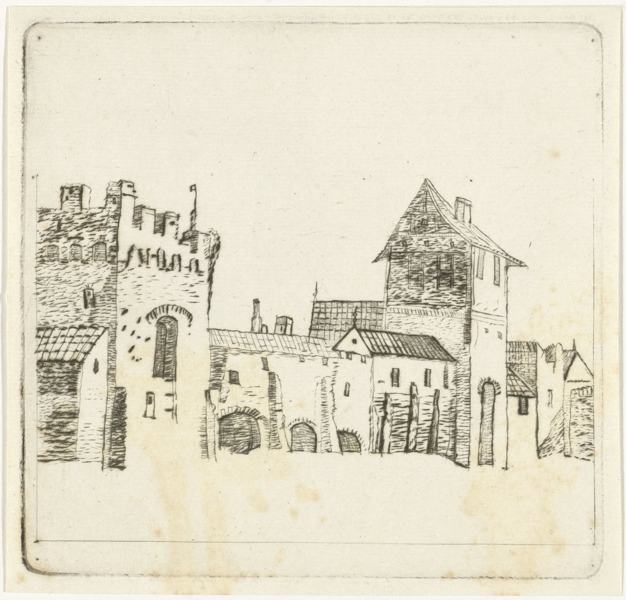 Městské hradby od Christiaan Friedrich Ruppe