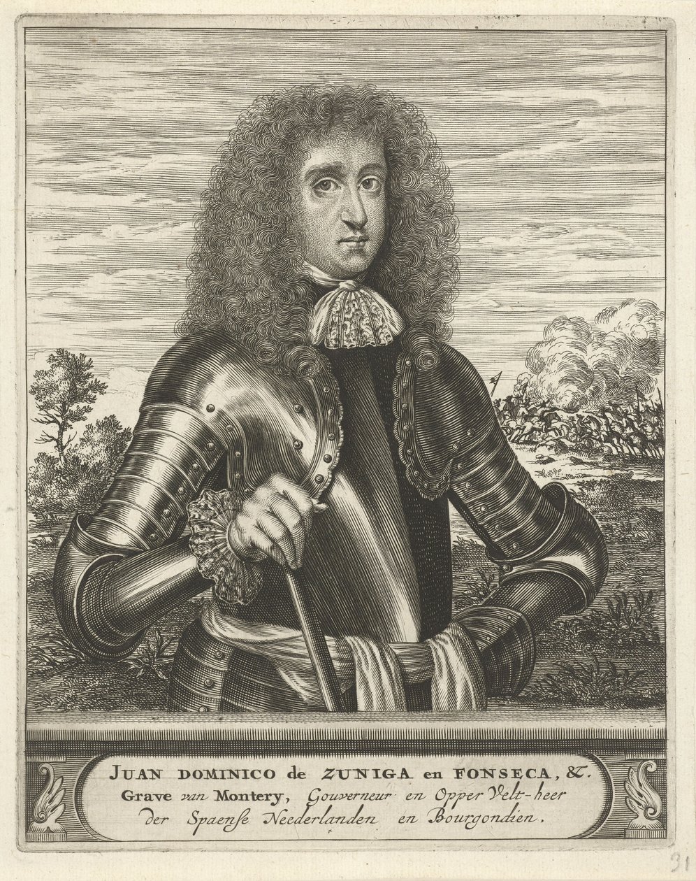 Christiaan Hagen - Portrét Juana Dominga de Zuñiga y Fonseca od Christiaan Hagen