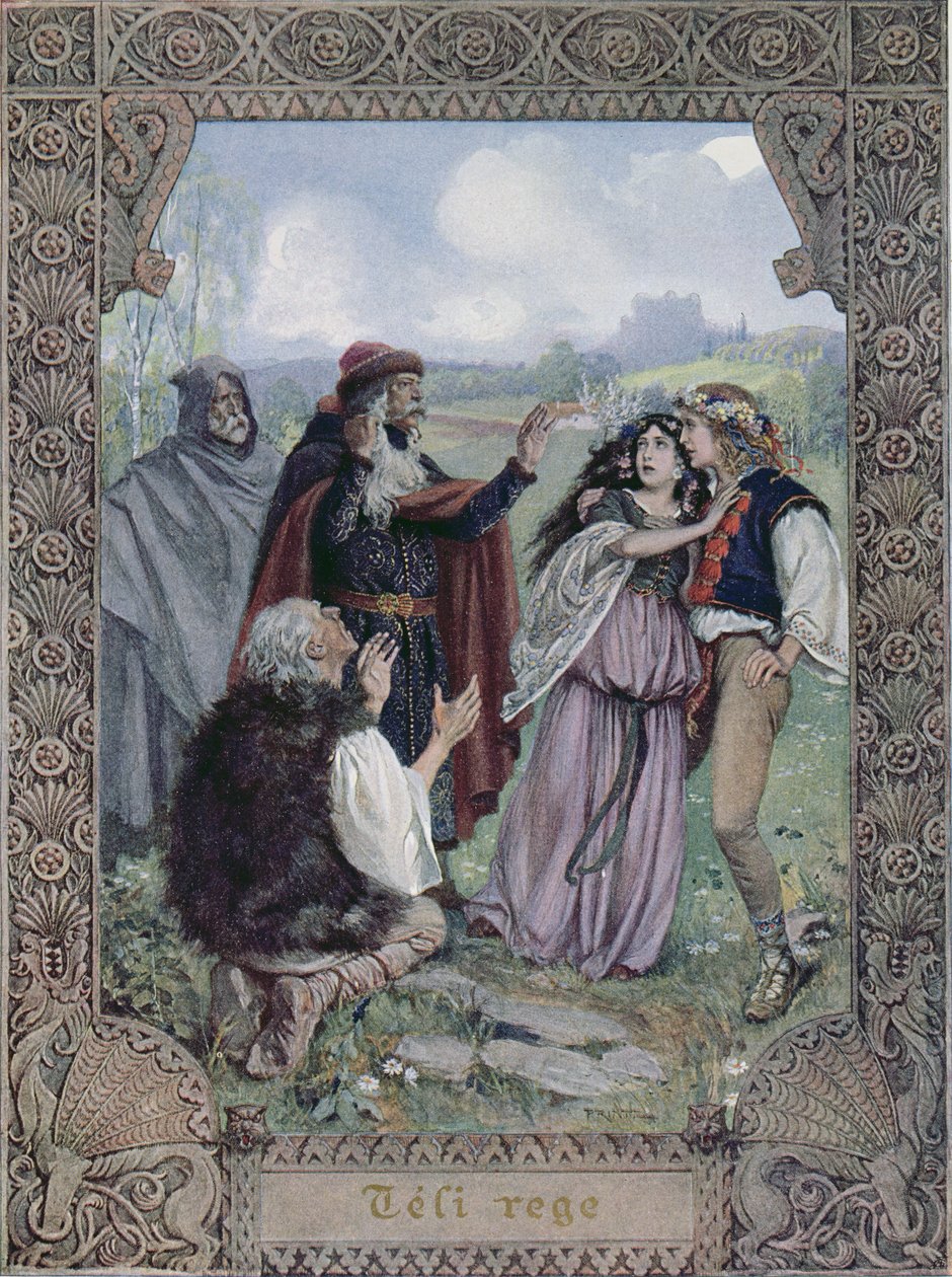 Ilustrace z „Zimní pohádky“ od Williama Shakespeara (1564-1616) kolem roku 1900 od Christian August Printz