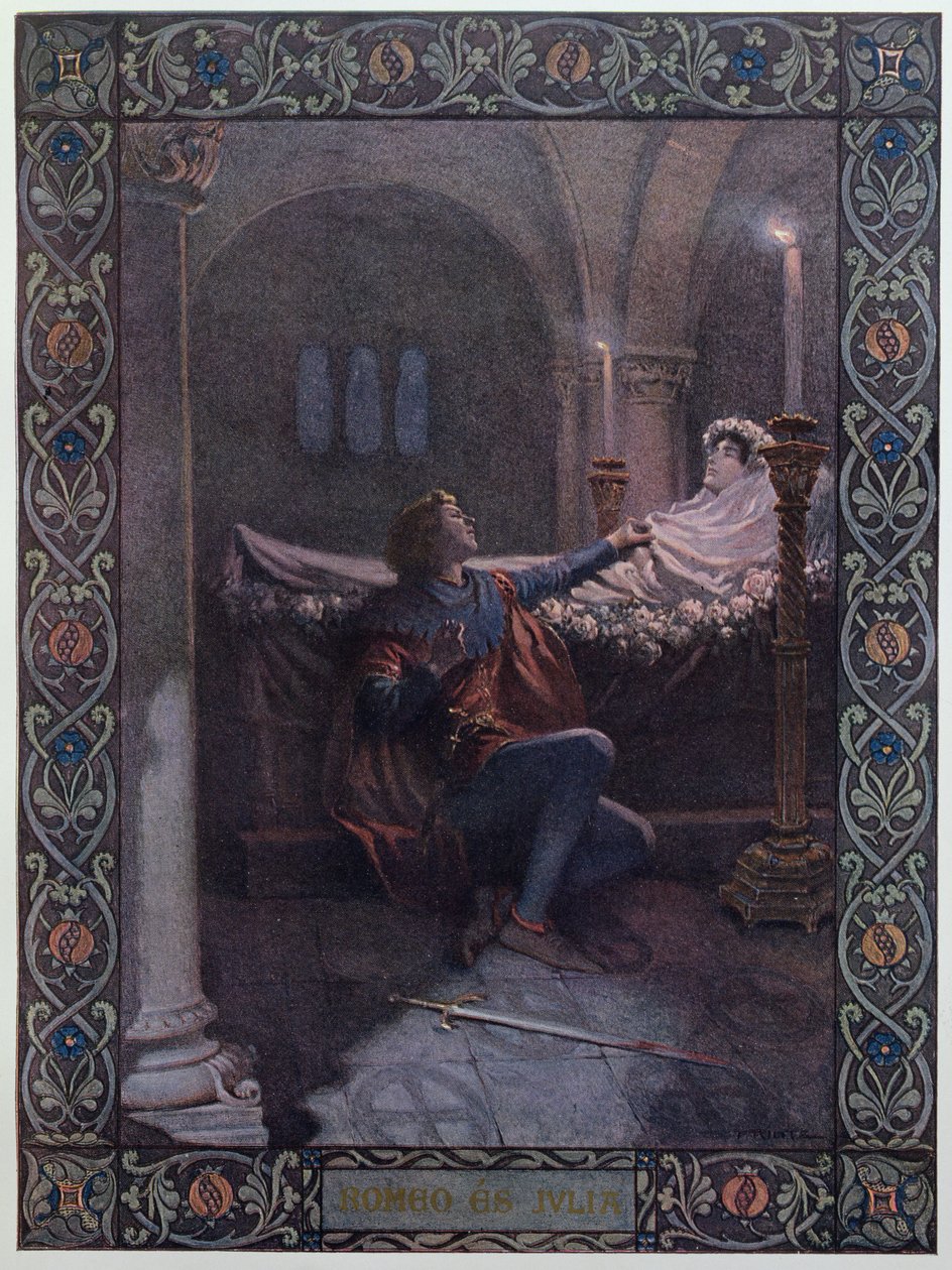 Romeo a Julie, kolem roku 1900 od Christian August Printz