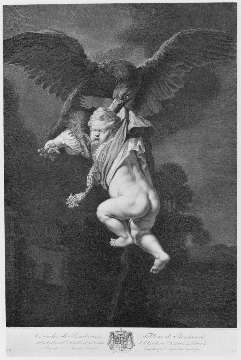 Ganymede ve spárech orla od Christian Gottfried Schultze