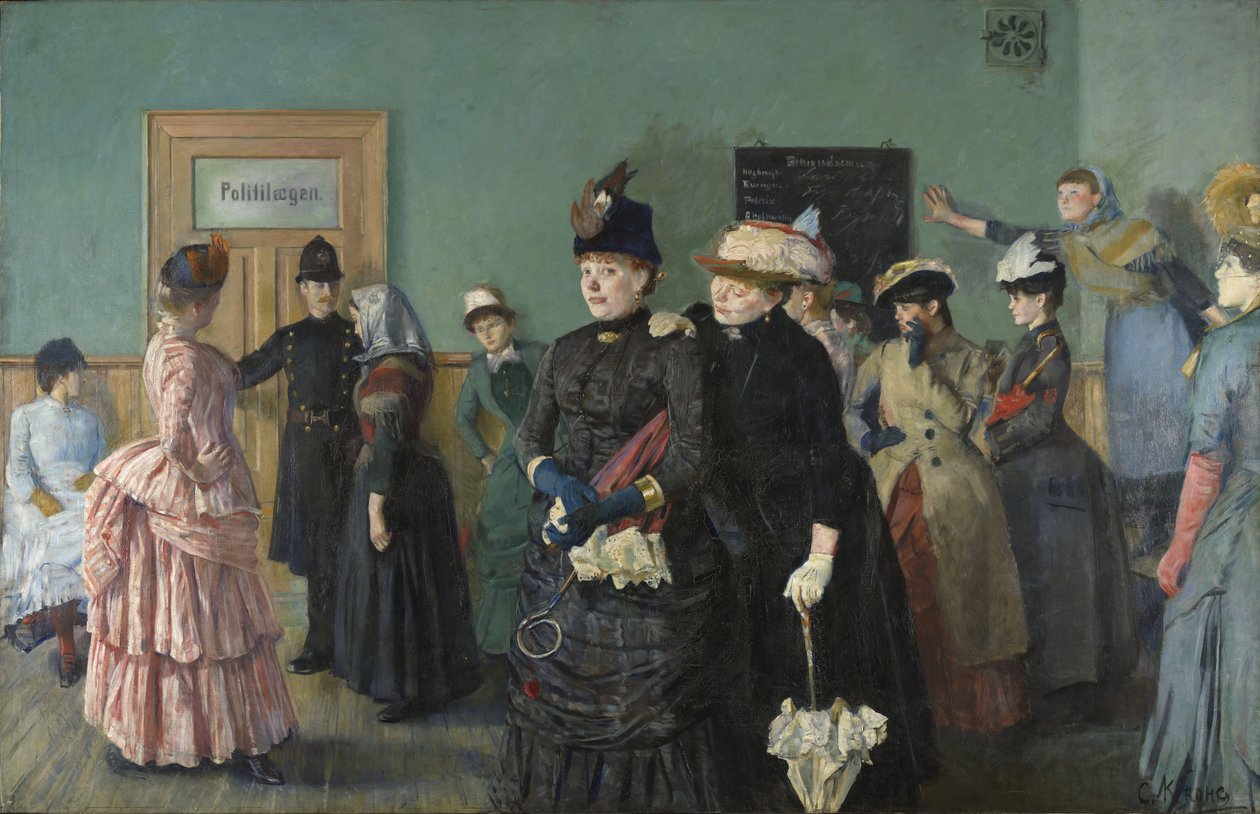 Albertine v čekárně policejního lékaře, 1886-87 od Christian Krohg
