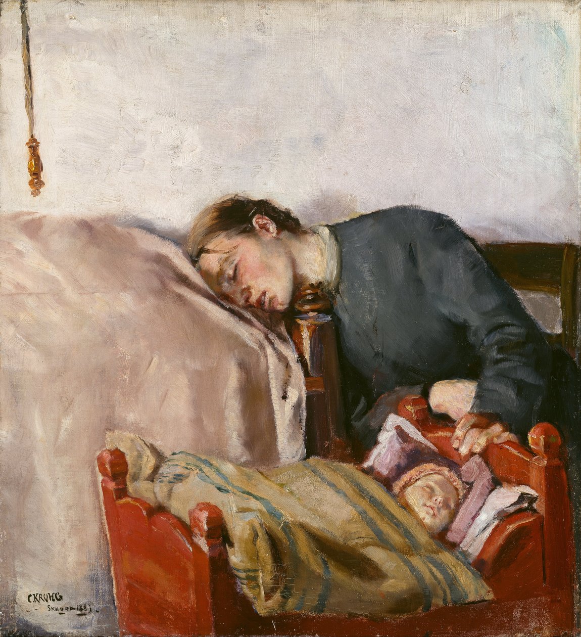 Matka a dítě od Christian Krohg