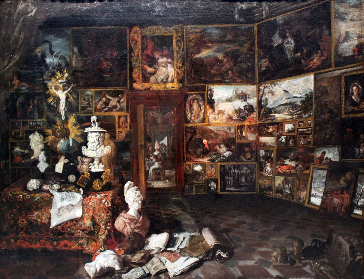 Reprezentace malířské skříně od Christian Wilhelm Ernst Dietrich