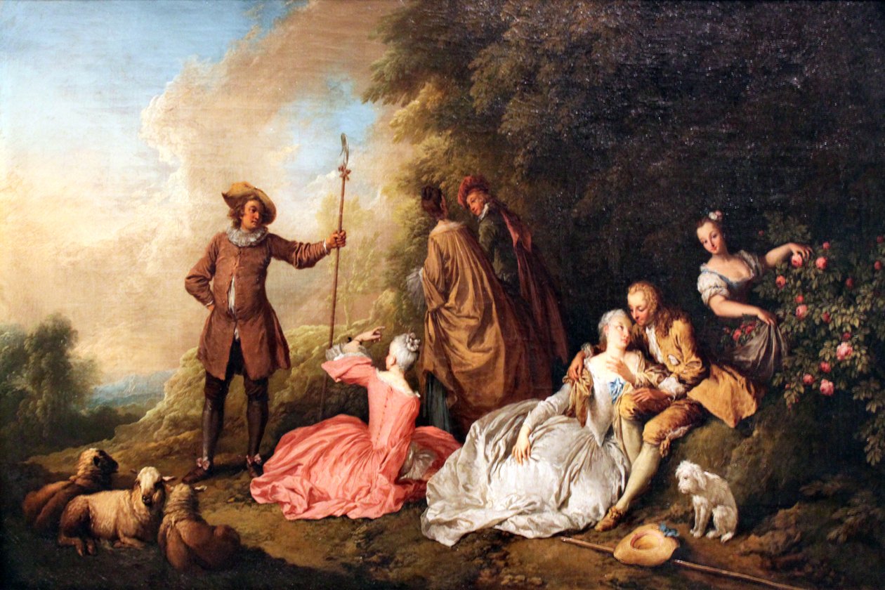 Společnost venku od Christian Wilhelm Ernst Dietrich
