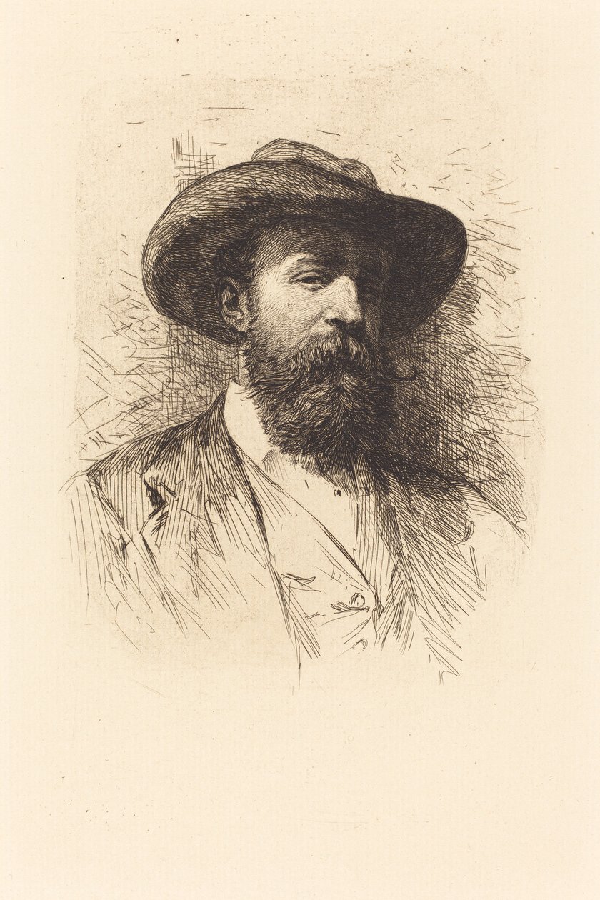 Autoportrét (lept na položený papír) od Christian Wilhelm Jacob Unger