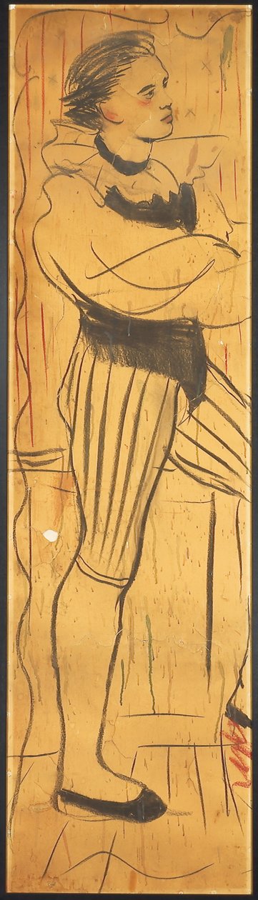 Triptych (kresba milenecké scény) (tužka na papíře) (viz také 742029-30) od Christian Bérard