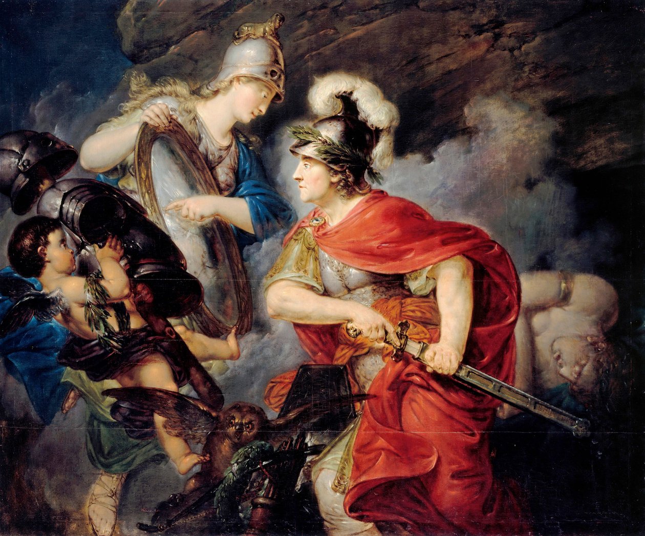Alegorie Fridricha II. Pruského, známého jako Veliký (1712-1786) v Persee (Začátek sedmileté války od Christian Bernhard Rode