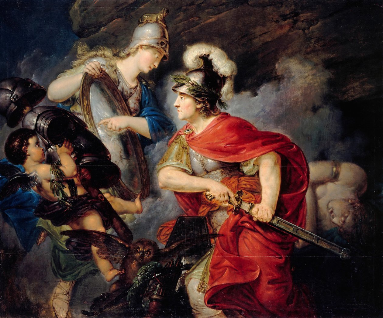 Alegorie Fridricha Velikého jako Persea Začátek sedmileté války, 1789 od Christian Bernhard Rode