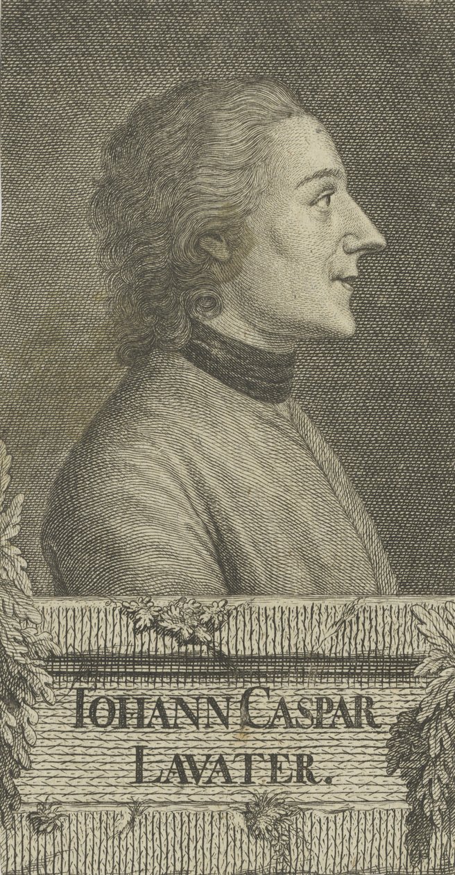 Portrét básníka a fyziognoma Johanna Kaspara Lavatera 1741-1801, 1773. od Christian Friedrich Fritzsch