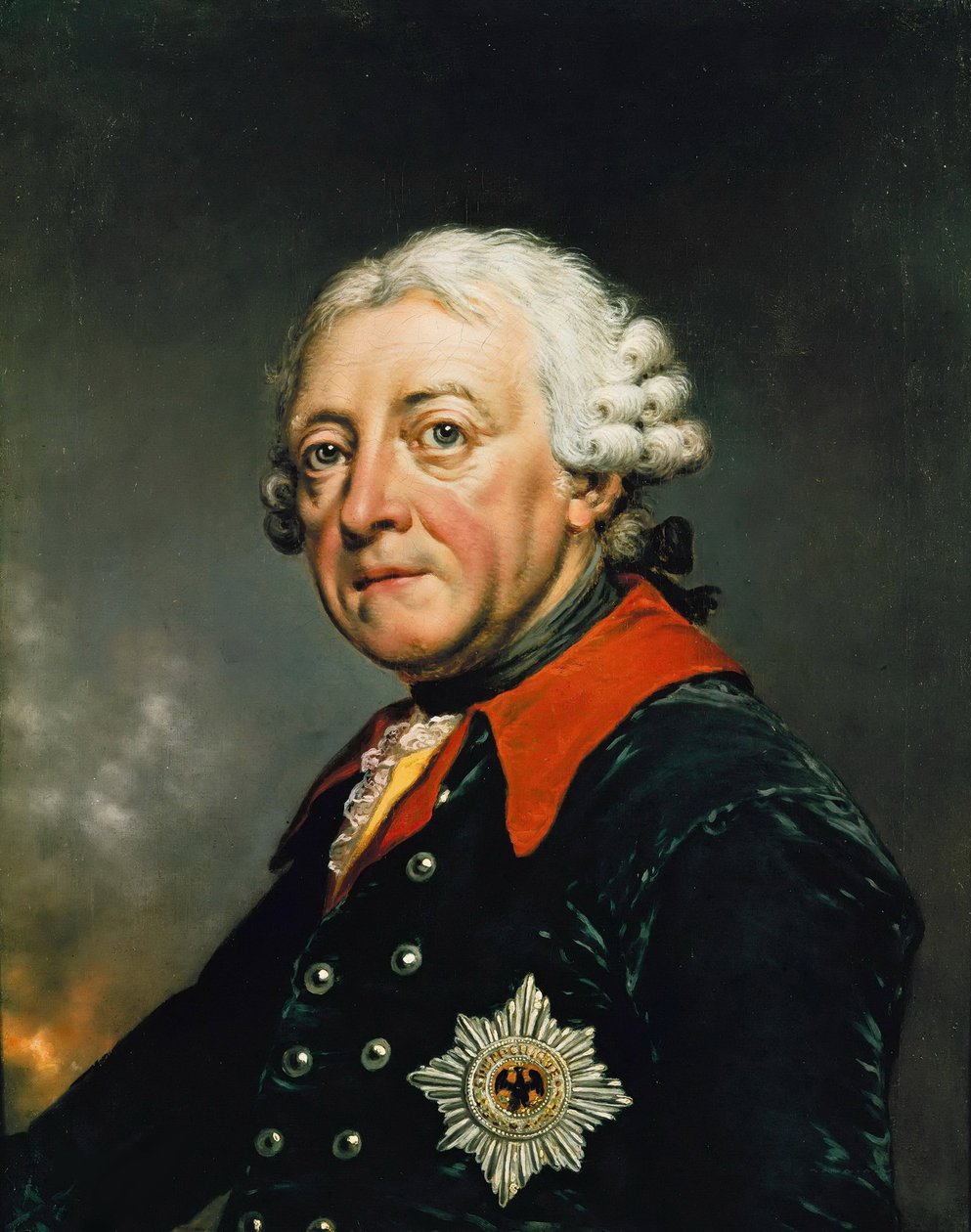 Portrét Fridricha II. Pruského (1712-1786), od Lisiewského, Christian Friedrich Reinhold (1725-1794). Olej na plátně od Christian Friedrich Reinhold Lisiewski