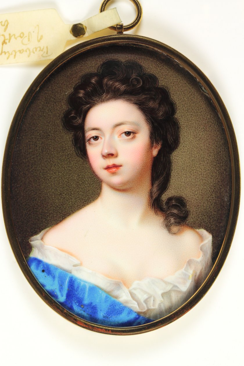 Dáma jménem Jane Martha Temple, hraběnka z Portlandu (smalt) od Christian Friedrich Zincke