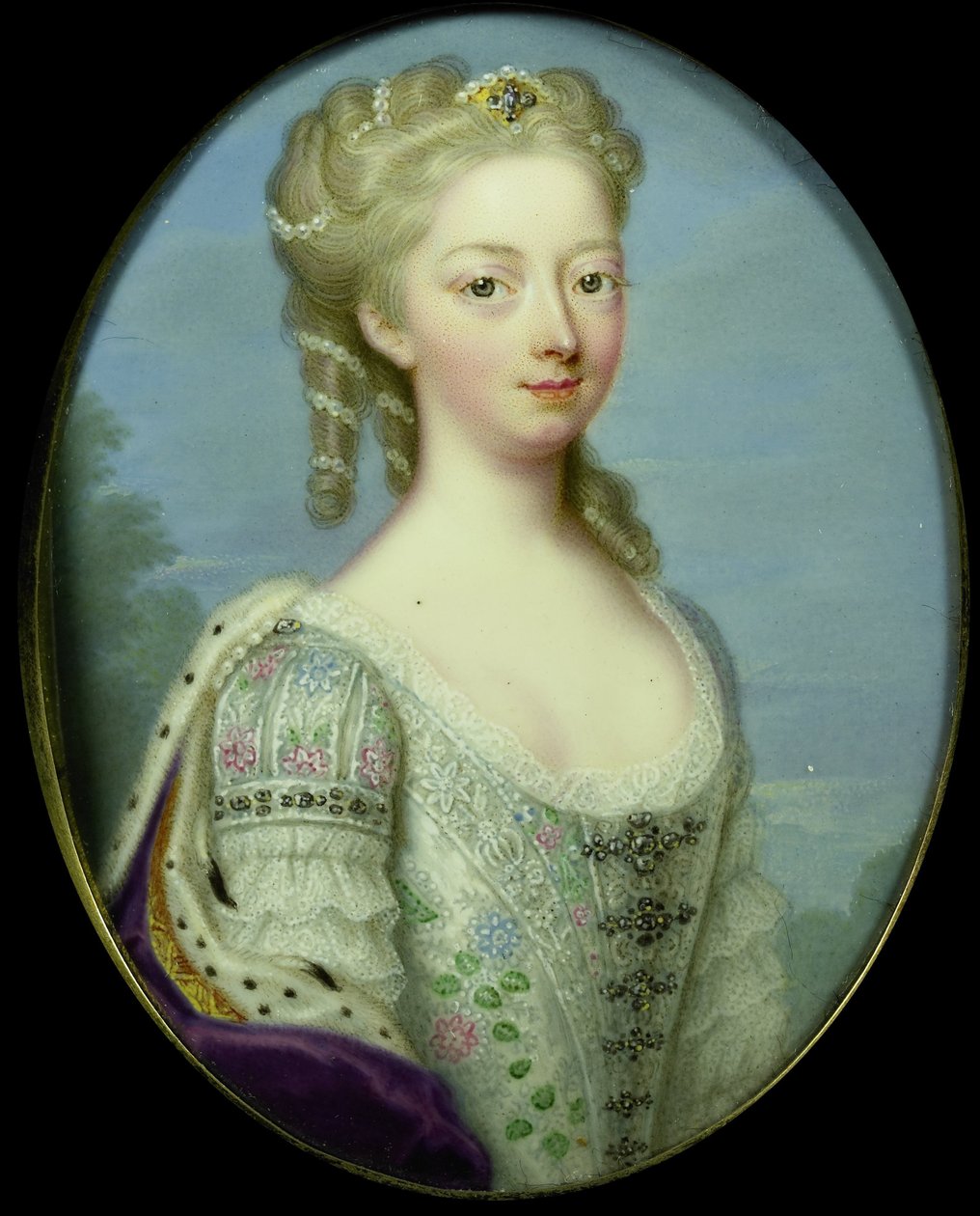 Anna, princezna z Hannoveru (1709-59), manželka Viléma IV., prince z Orange-Nassau od Christian Friedrich Zincke