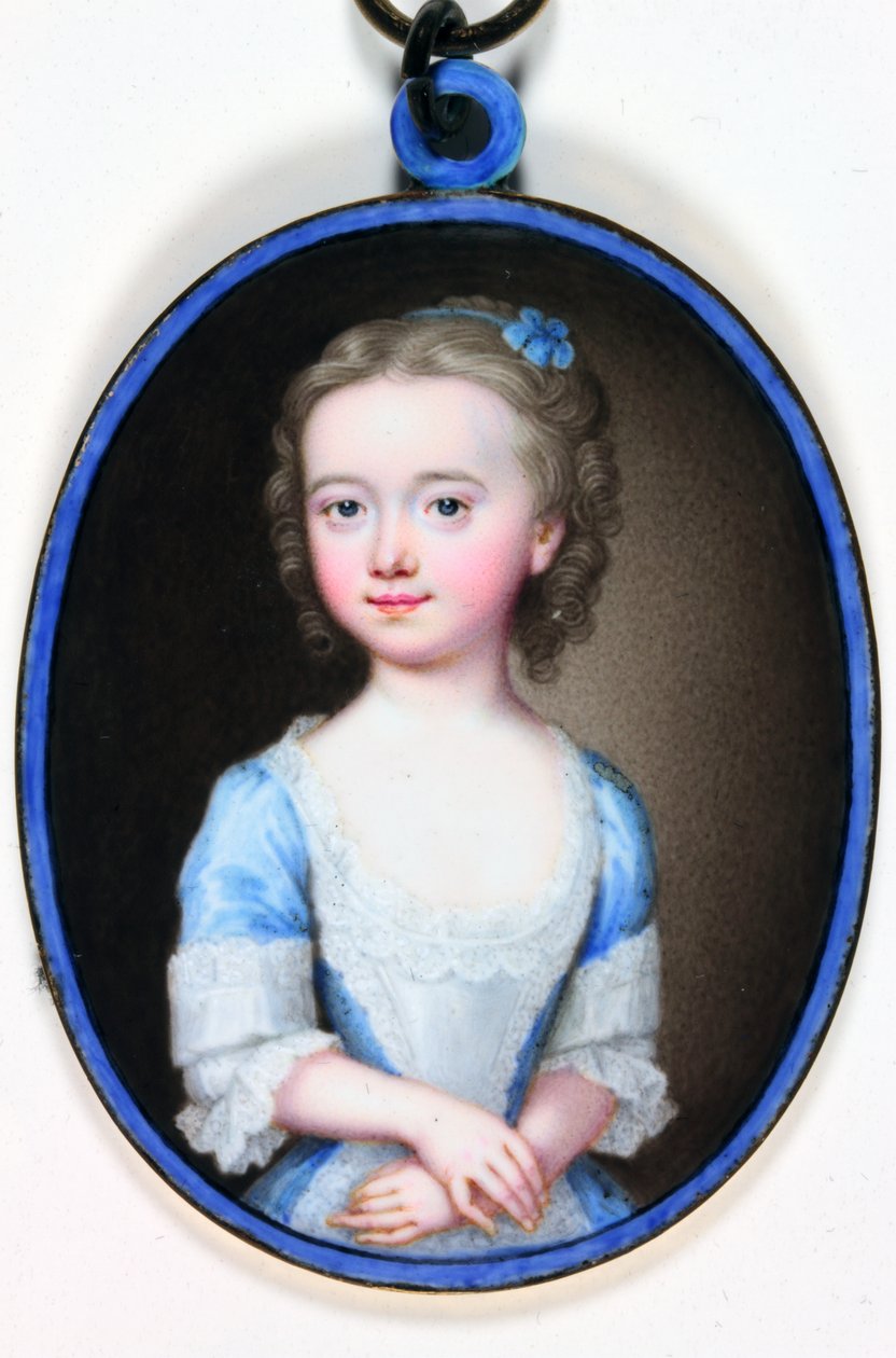 Lady Margaret Cavendish Bentinck (smalt) od Christian Friedrich Zincke