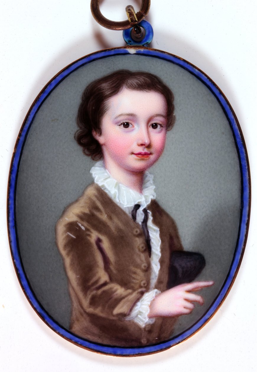 William Henry Cavendish Bentinck, markýz z Titchfield, později 3. vévoda z Portlandu (smalt) od Christian Friedrich Zincke
