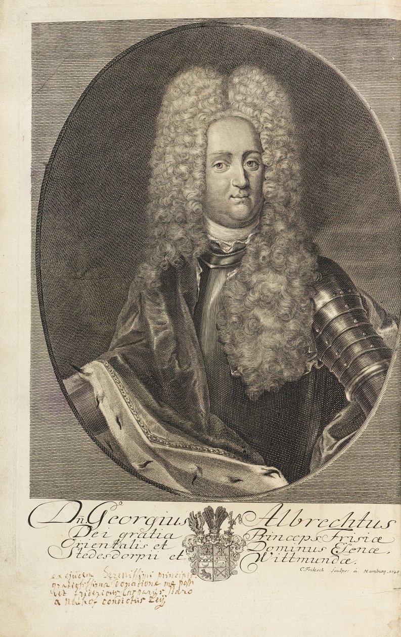 Portrét prince George Alberta z Východního Fríska 1690-1734, 1720. od Christian Fritzsch