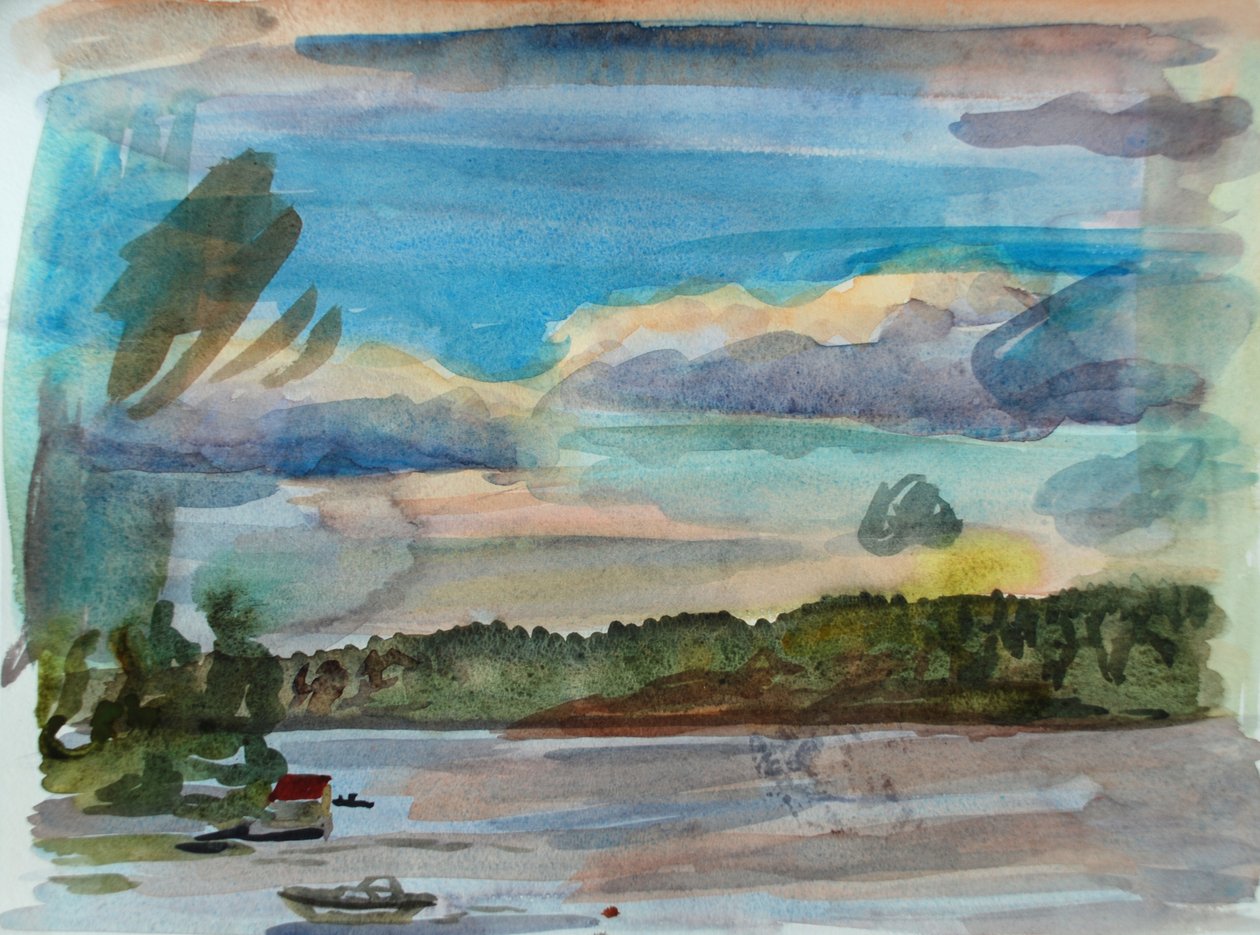 Souostroví 4, 2010 (akvarel) od Christian Furr