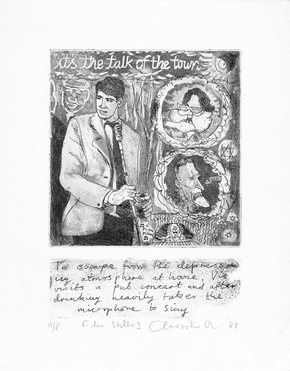 Lept Its the Talk of the Town - Filmové záběry 1988 (lept) od Christian Furr