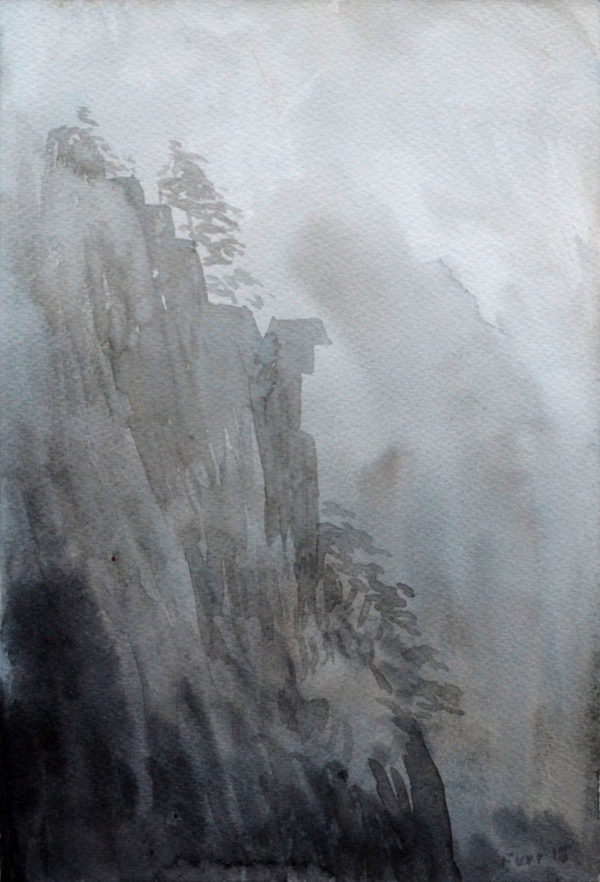 Spirit Stone, 2015 (akvarel na papíře) od Christian Furr