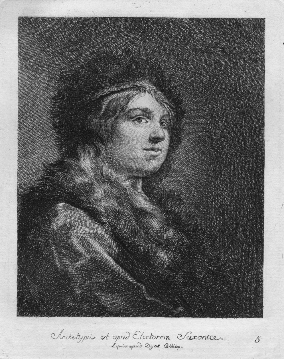 Je archetypem saského kurfiřta. Lipšice v Duck Bibliop, 1771 od Christian Gottfried Schultze