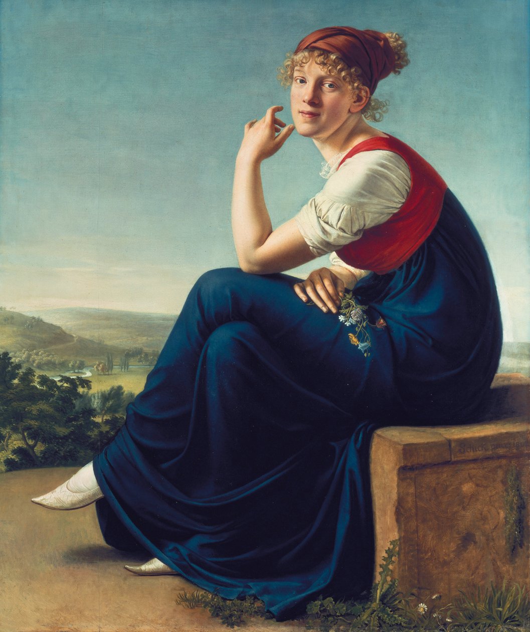Portrét Heinrike Dannecker, 1802 od Christian Gottlieb Schick