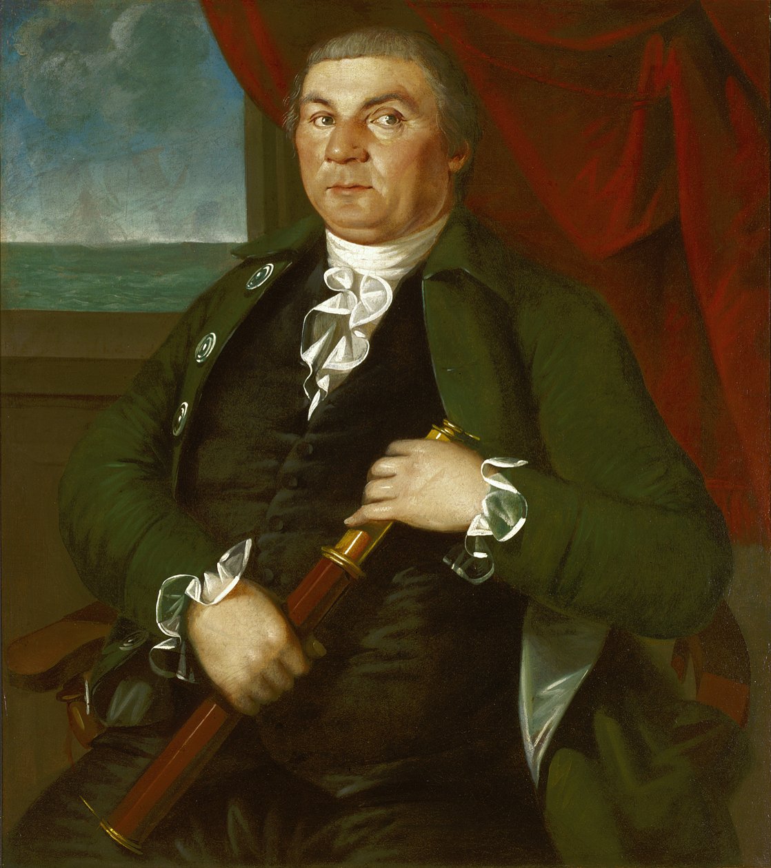Kapitán David Coats, asi 1775 (olej na plátně) od Christian Gullager
