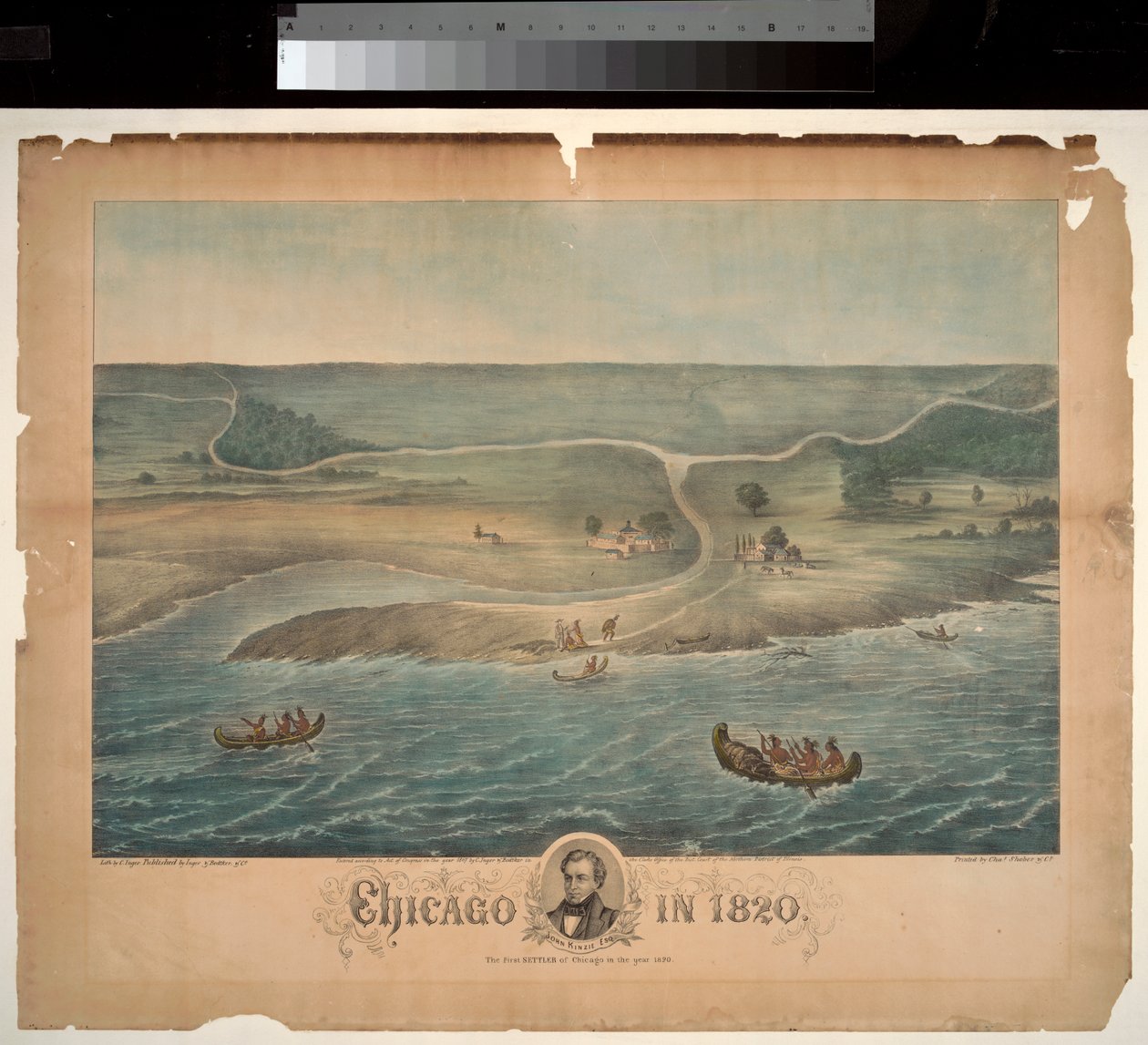 Chicago v roce 1820, 1867 od Christian Inger