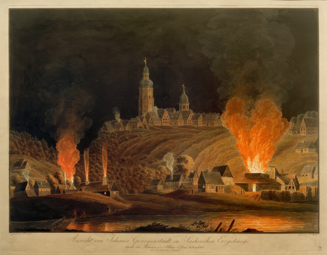 Pohled na Johanngeorgenstadt od Christian Johann Oldendorp