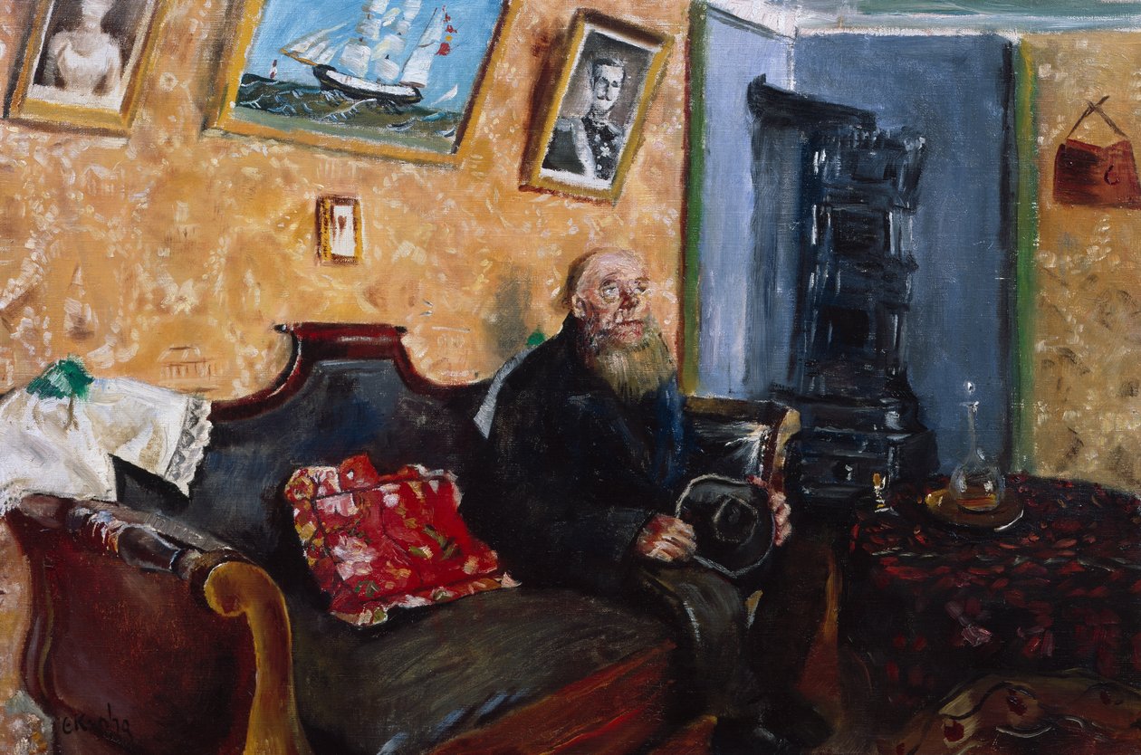 Kondolenční návštěva od Christian Krohg