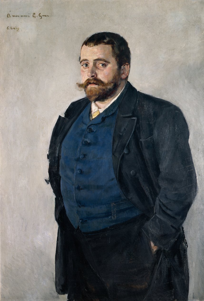 Gerhard Gran (1856-1925), profesor severské literatury od Christian Krohg