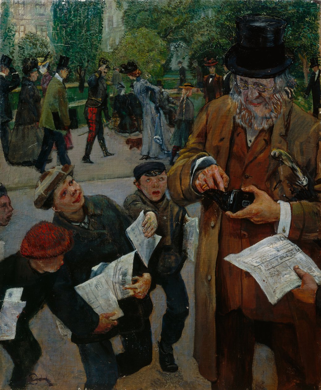 Kluci z novin od Christian Krohg