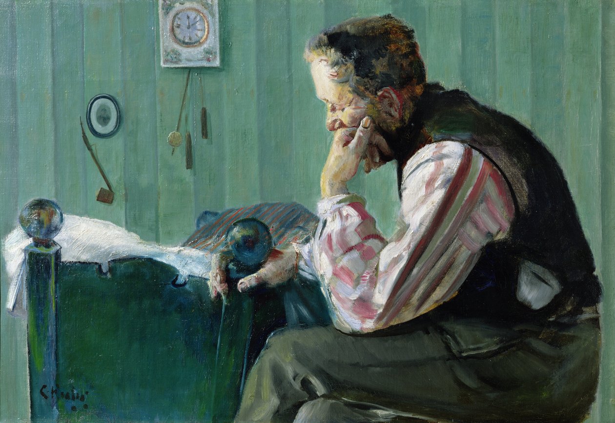 Portrét, Terje Vigen (olej na plátně) od Christian Krohg