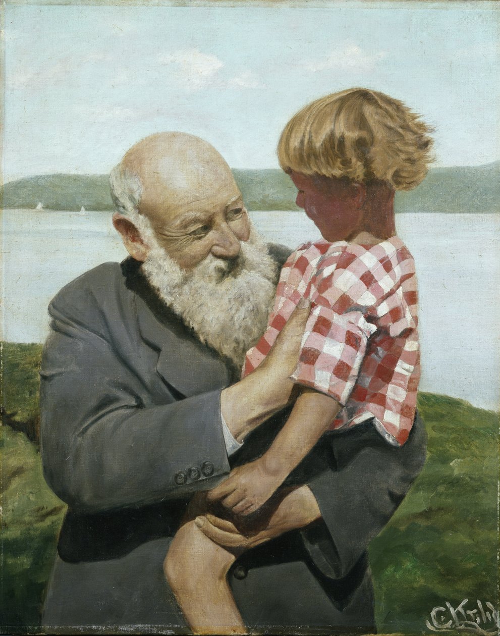 Autoportrét (olej na plátně) od Christian Krohg