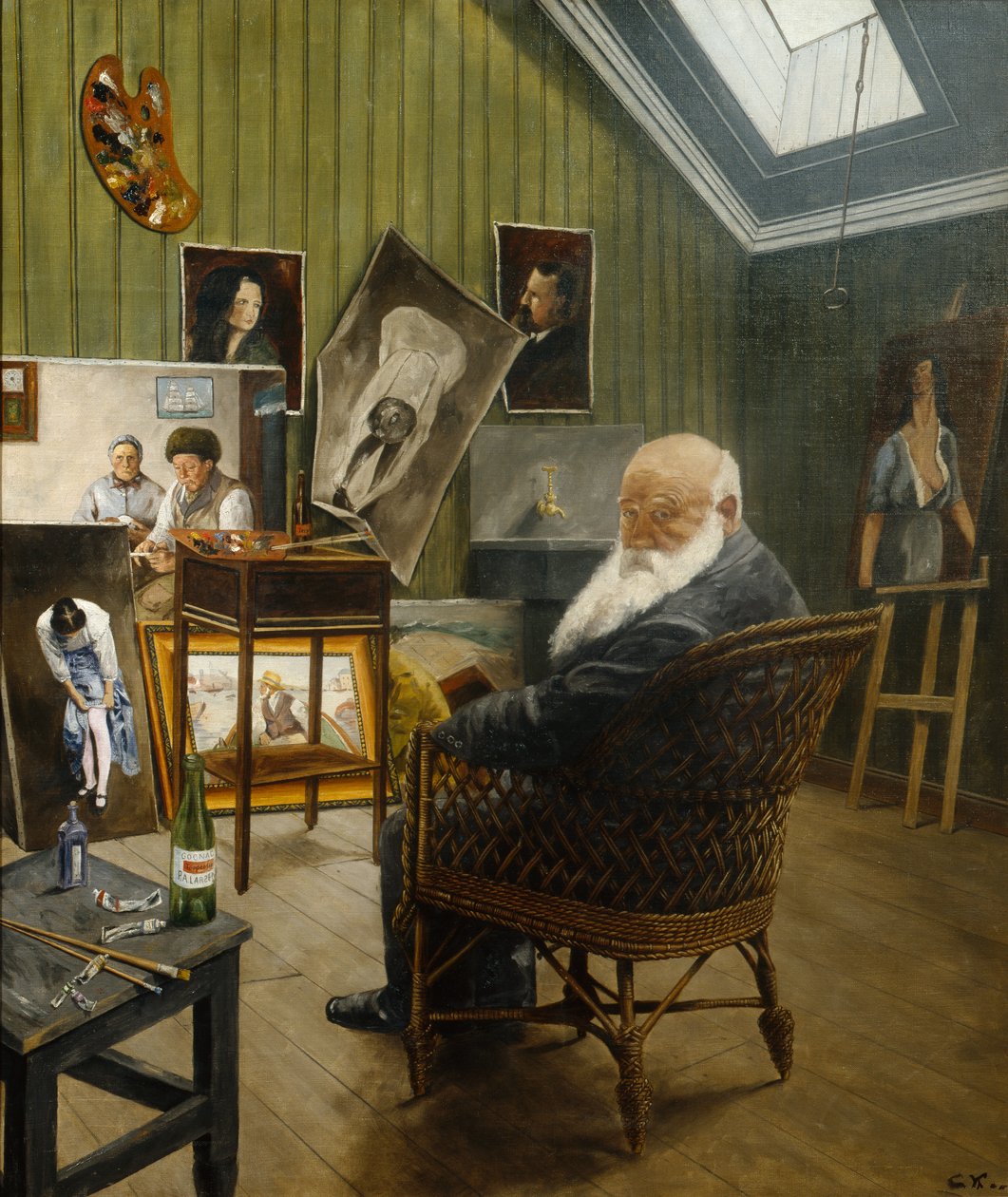 Autoportrét od Christian Krohg
