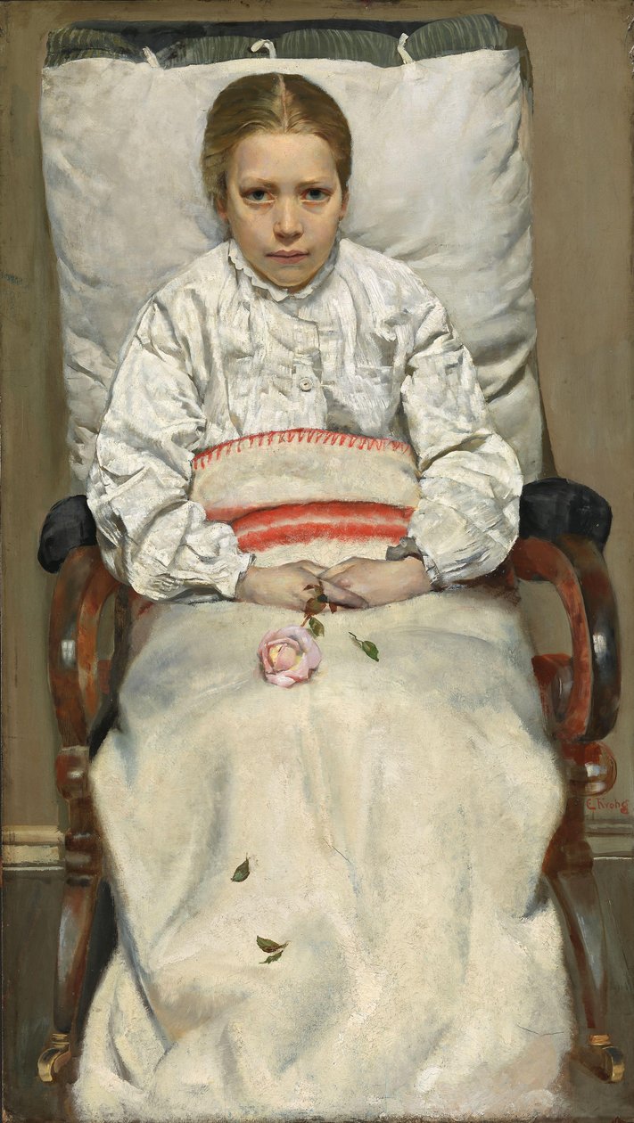 Nemocná dívka od Christian Krohg