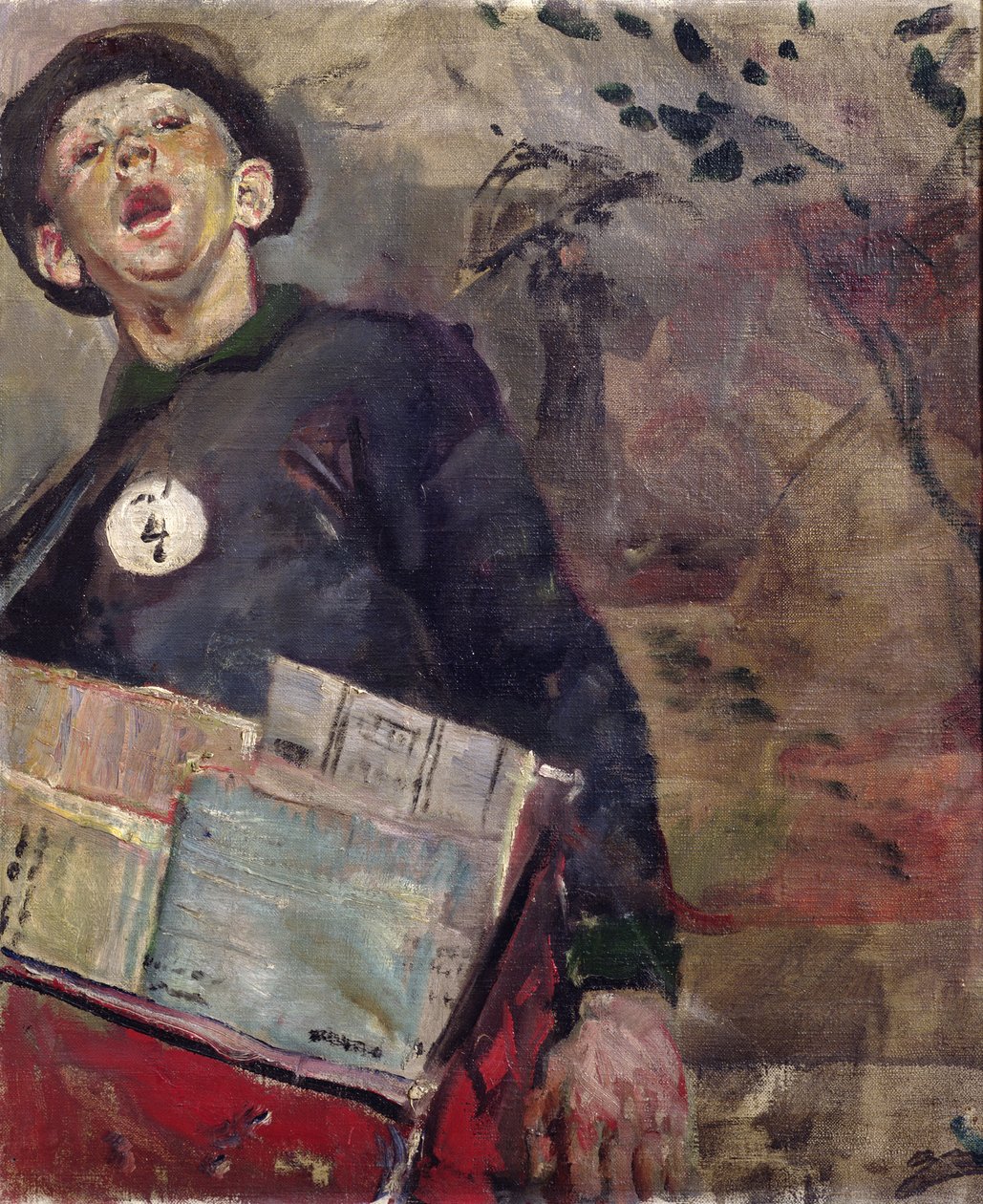 The Newspaper Boy od Christian Krohg
