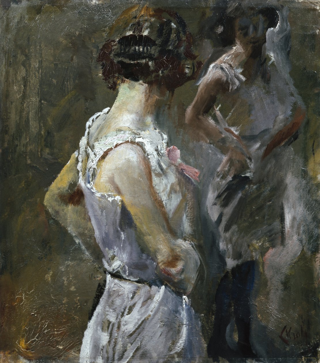 Toaleta (olej na plátně) od Christian Krohg