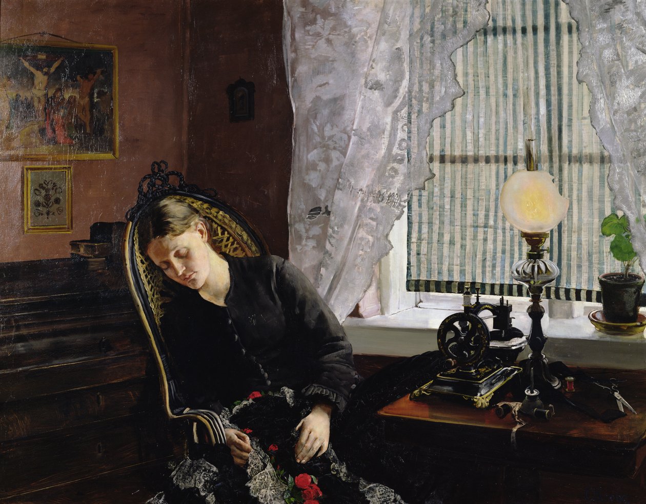 Švadlena od Christian Krohg