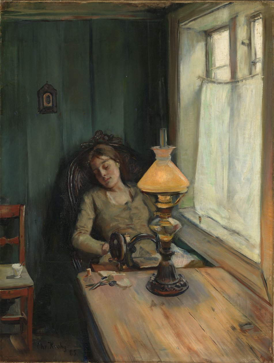 Unavený od Christian Krohg