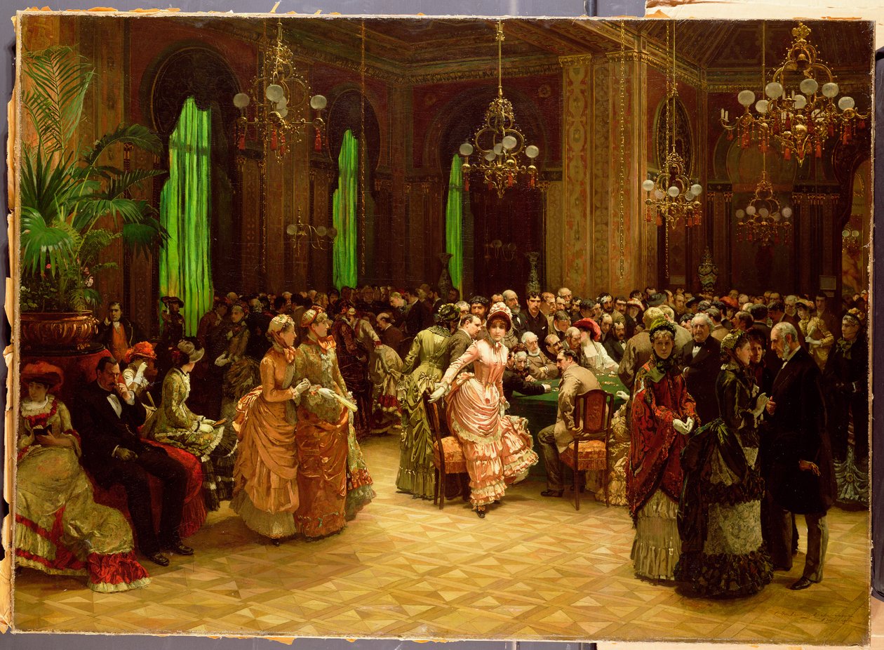 Kasino, Monte Carlo, 1884 od Christian Ludwig Bokelman
